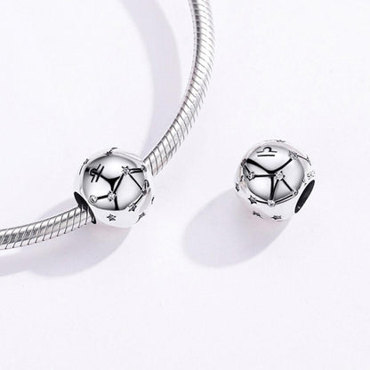 925 Sterling Silver Diy Zodiac Bracelet Beads Libra Style - Libra
