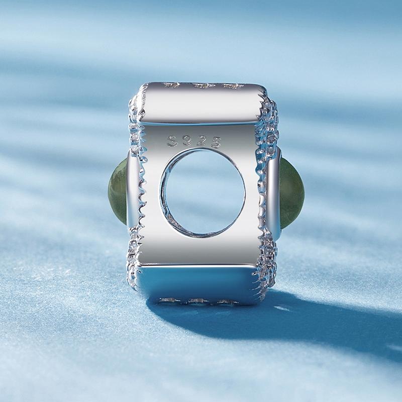 925 Sterling Silver Temperature Sensitive Moon Bead Bracelet