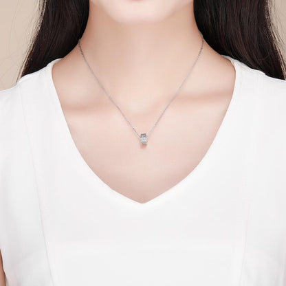 925 Sterling Silver Heart Buckle Beads For Diy Bracelets & Necklaces