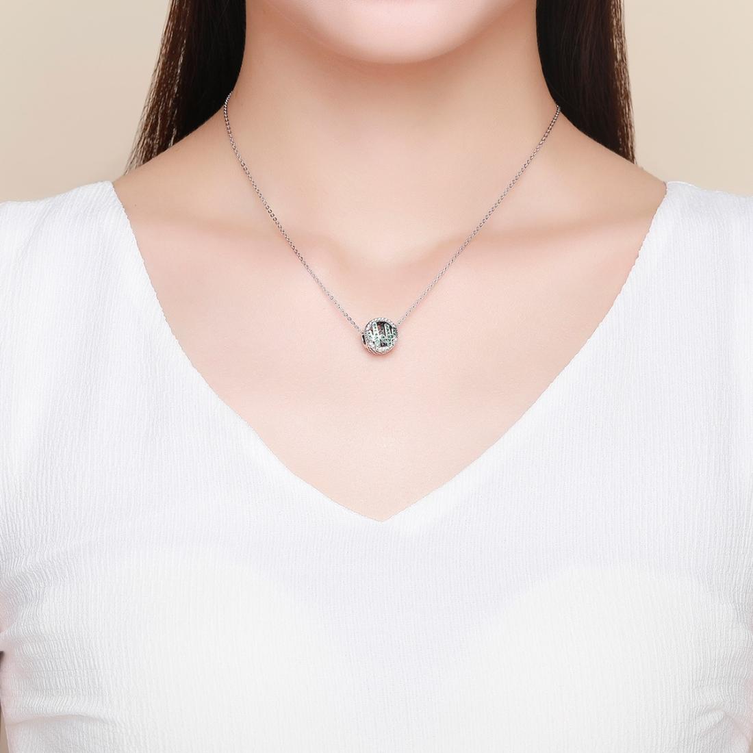 925 Sterling Silver Vigor Cactus Bead Pendant