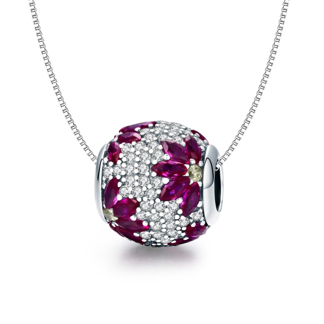 925 Sterling Silver Spring Flower Beads For Diy Bracelets & Necklaces