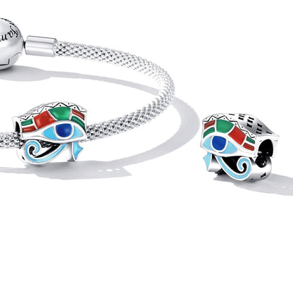 925 Sterling Silver Eye Of Horus Bracelet / Necklace Beads