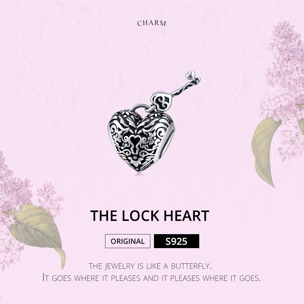 925 Sterling Silver Retro Heart Beaded Bracelet