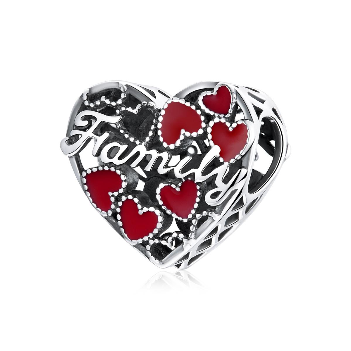 925 Sterling Silver Family Love Beads For Diy Bracelets & Necklaces