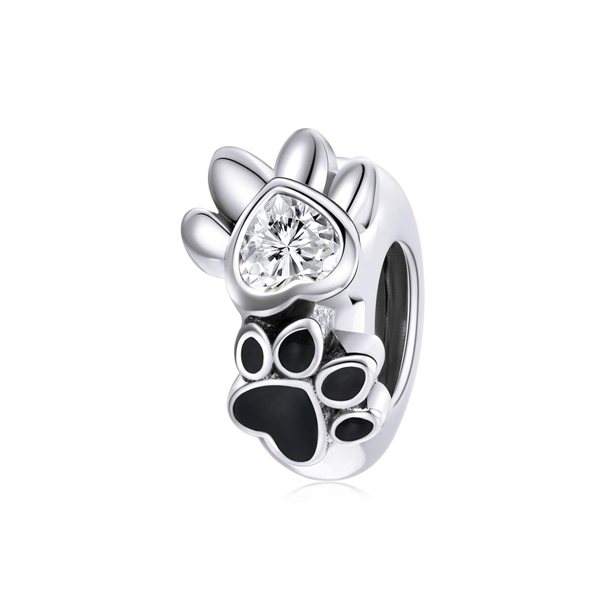 925 Sterling Silver Pet Imprint Beads For Diy Bracelets & Necklaces