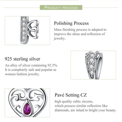 925 Sterling Silver Key Pendant For Happiness Charm