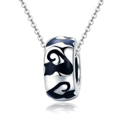 925 Sterling Silver Cat Silhouette Pendant For Diy Bracelets & Necklaces