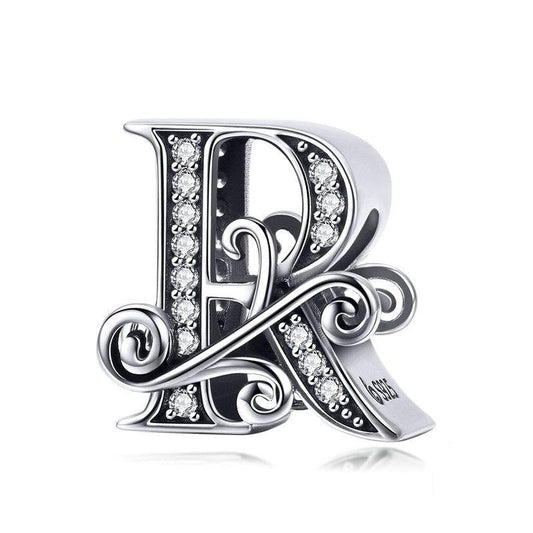 Diy Bracelet Beaded Accessories With Zircon Beads 26 Letters Style - R