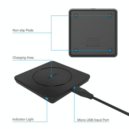 Portable Wireless Charger Pad 5V 1A Qi Standard