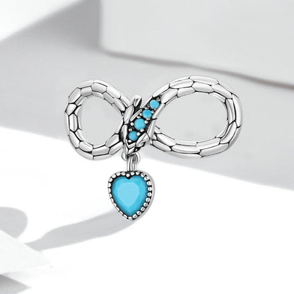 925 Sterling Silver Snake Love Beads For Diy Bracelets & Necklaces