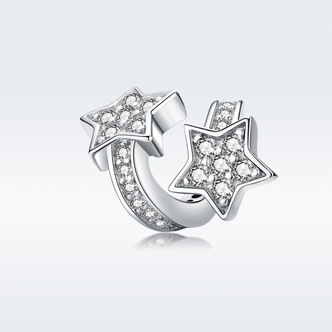 925 Sterling Silver Star Beaded Bracelet / Necklace Set