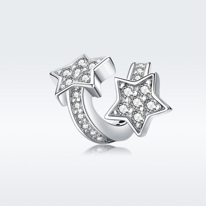 925 Sterling Silver Star Beaded Bracelet / Necklace Set