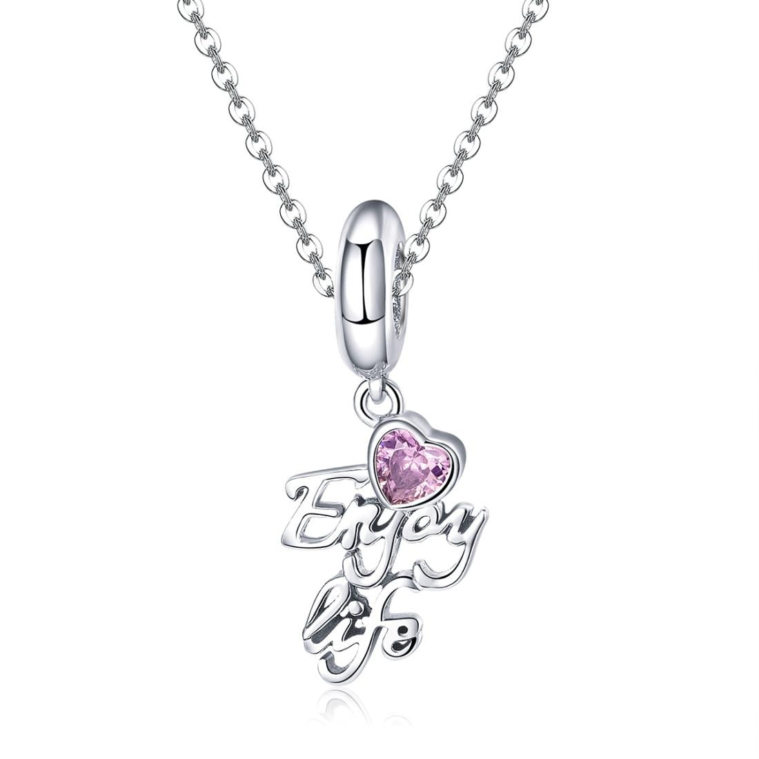 925 Sterling Silver Love Life Pendant For Diy Necklace / Bracelet