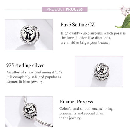 925 Sterling Silver Love Cat Heart Beads For Diy Bracelets & Necklaces