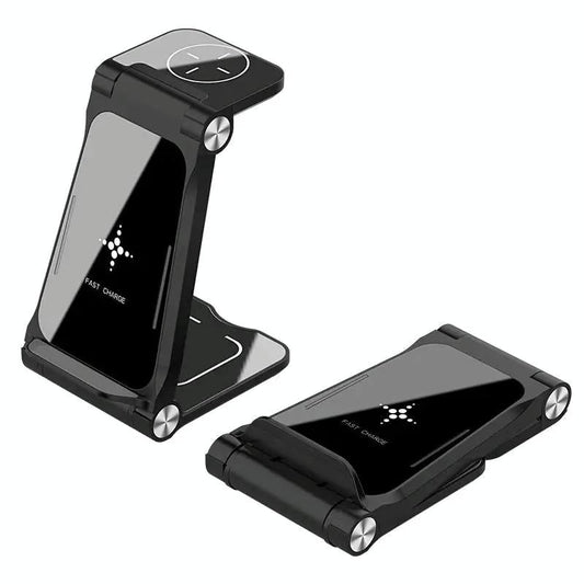 3 In 1 Foldable Fast Charging Station Qi Certified