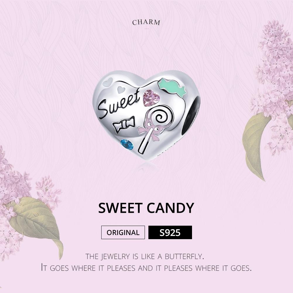 925 Sterling Silver Sweet Heart Beads For Diy Bracelets & Necklaces