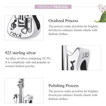 925 Sterling Silver Retro Bass Beads For Diy Bracelets & Necklaces