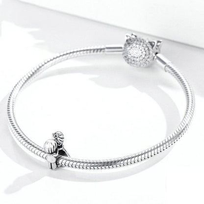 925 Sterling Silver Pendant With Beads For Diy Bracelet Or Necklace