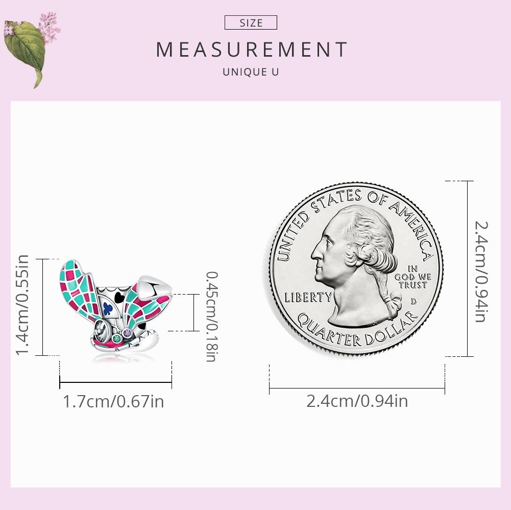 925 Sterling Silver Rabbit Ear Magic Hat Beads For Diy Bracelets & Necklaces