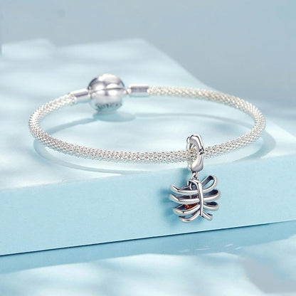 925 Sterling Silver Vintage Oxidized Rib Skull Pendant