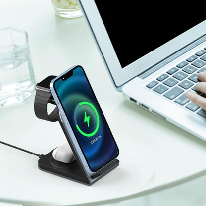 3 In 1 Vertical Metal Wireless Charger - Tarnish