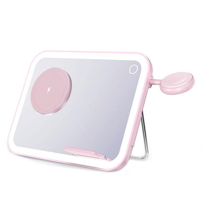 15W 3 In 1 Magnetic Led Makeup Mirror Charger - White
