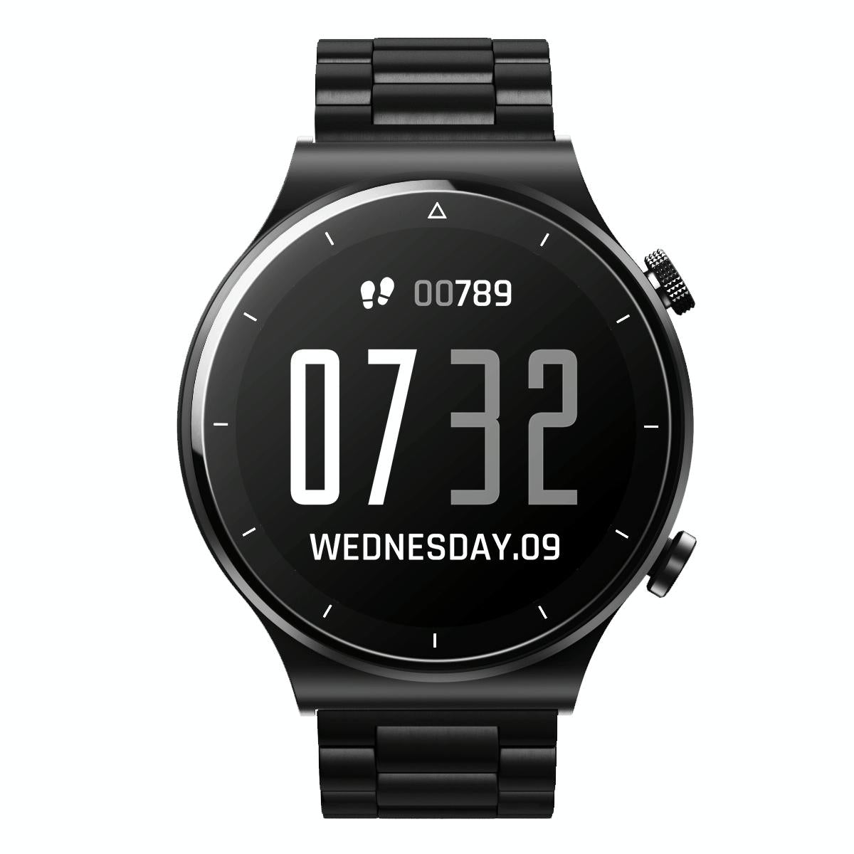 Ip67 1.28 Inch Touch Smart Watch Black - Silver