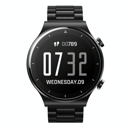 Ip67 1.28 Inch Touch Smart Watch Black - Silver