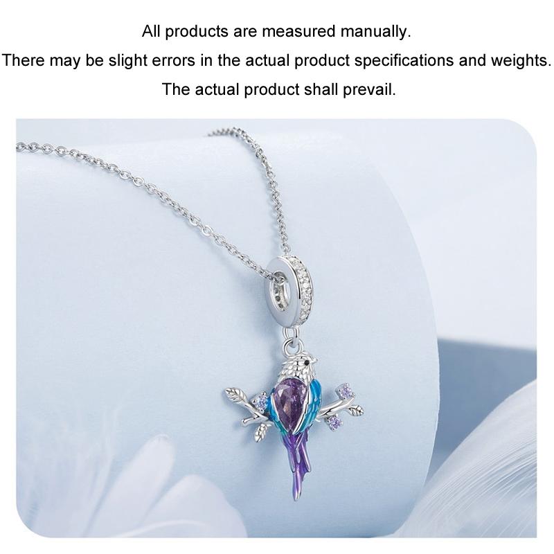 925 Sterling Silver Gradient Kingfisher Pendant In