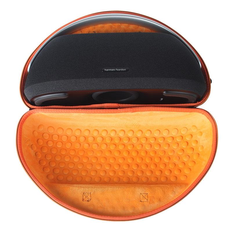 Outdoor Portable Speaker Protection Bag for Harman Kardon Go & Play3 - Black Grey