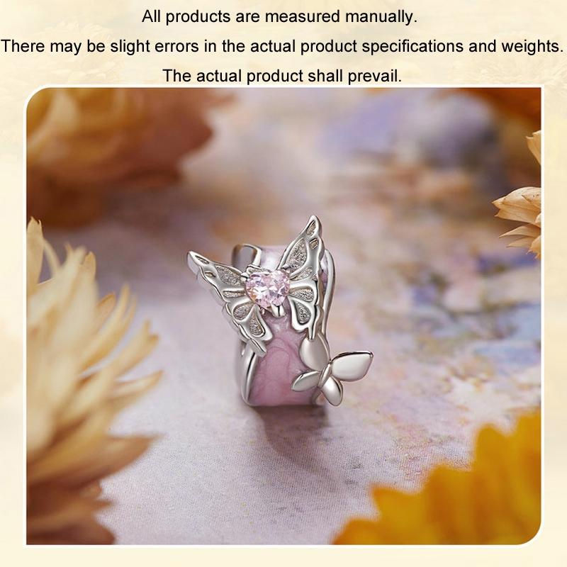 925 Sterling Silver Platinum Butterfly Silicone Diy Beads