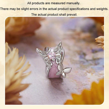 925 Sterling Silver Platinum Butterfly Silicone Diy Beads
