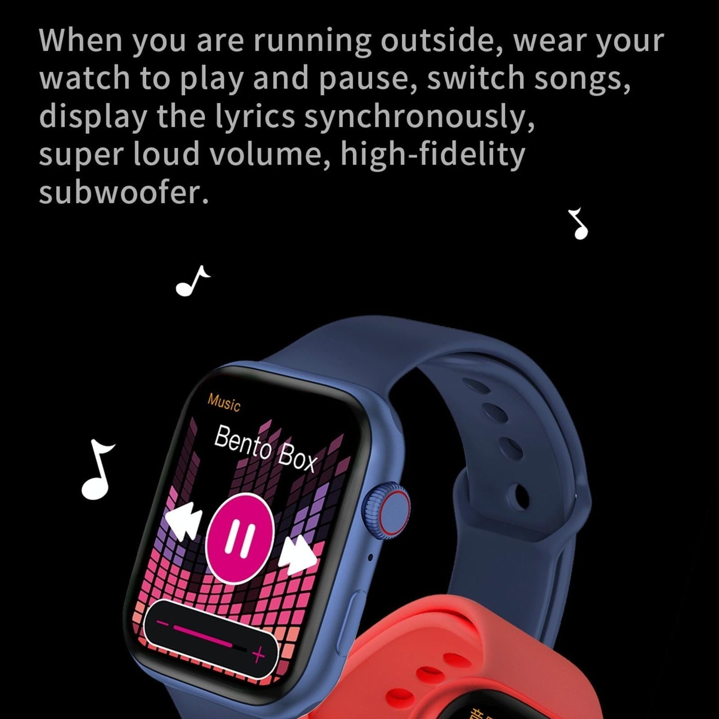 1.75 Inch Tft Screen Smart Watch Support Blood Pressure Monitoring / Sleep Monitoring - Red