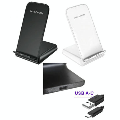 15W Wireless Desktop Charger With Fast Charging - Black