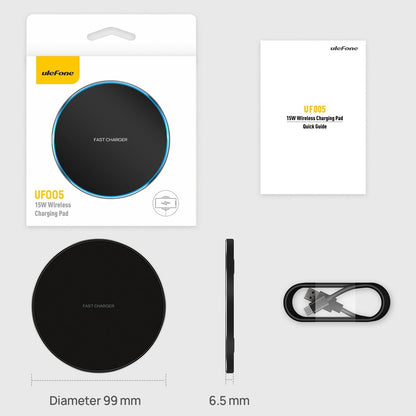 15W Fast Qi Wireless Charger Black