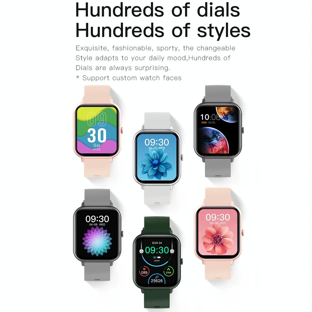 1.83 Inch Touch Screen Ai Voice Heart Rate / Blood Oxygen / Blood Pressure / Sleep Monitoring Bluetooth Smartwatch - Black
