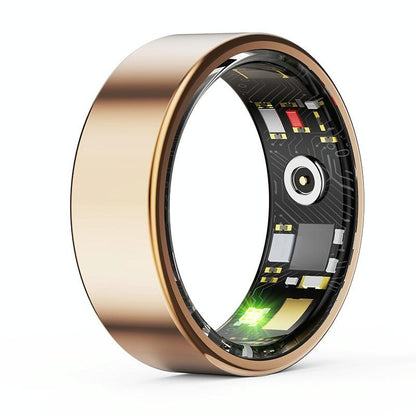Smart Ring With Heart Rate Blood Oxygen Sleep & Sports Modes - Size 13 - Black