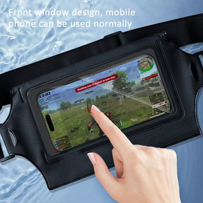 Waterproof Waist Bag For Mobile Phone And Sports - Mint Blue