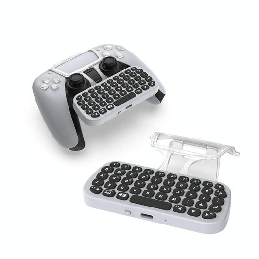 Wireless Bluetooth Gamepad with Headphone Jack for Ps5 - White