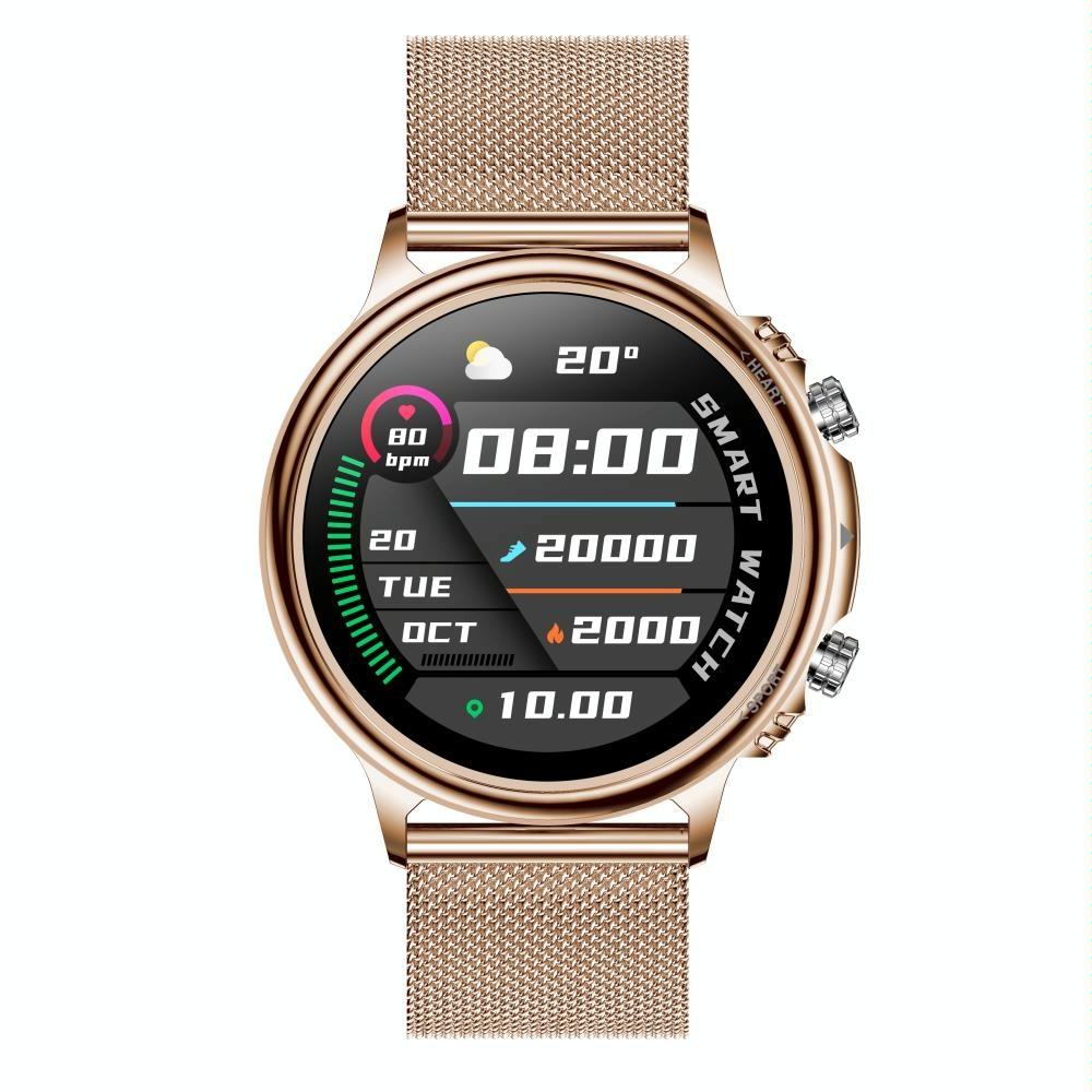 Smart Steel Watch With Colour Screen - Black