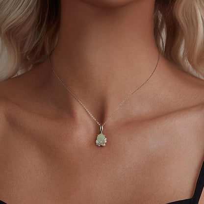 925 Sterling Silver Floral Pearl Pendant In