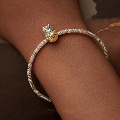 925 Sterling Silver Gold Plated Dragon Egg Beads