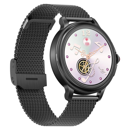 Smart Wristband With Waterproof Heart Rate And Blood Pressure Monitoring - Black