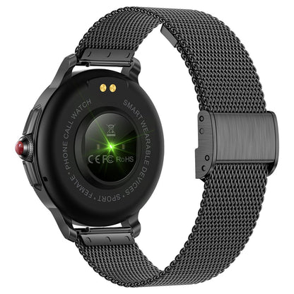 Smart Wristband With Waterproof Heart Rate And Blood Pressure Monitoring - Black