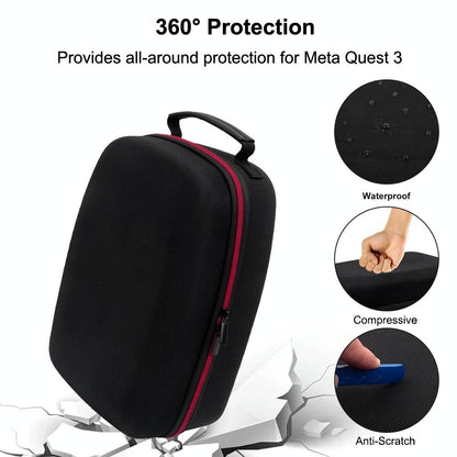 Meta Quest 3 Vr Storage Bag - Portable Anti-fall Dust-proof