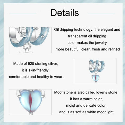 925 Sterling Silver Starry Sky Love Diy Beads