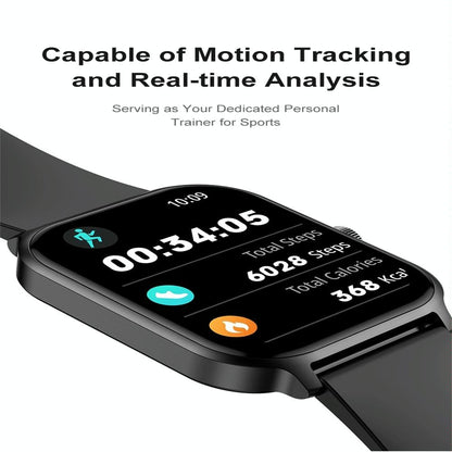 1.93 Inch Colour Screen Smart Watch Support Bluetooth Call / Health Monitoring - Black