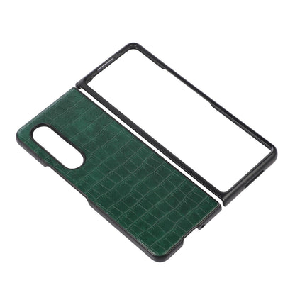 Foldable Crocodile Texture Phone Case - Pu Leather - Black