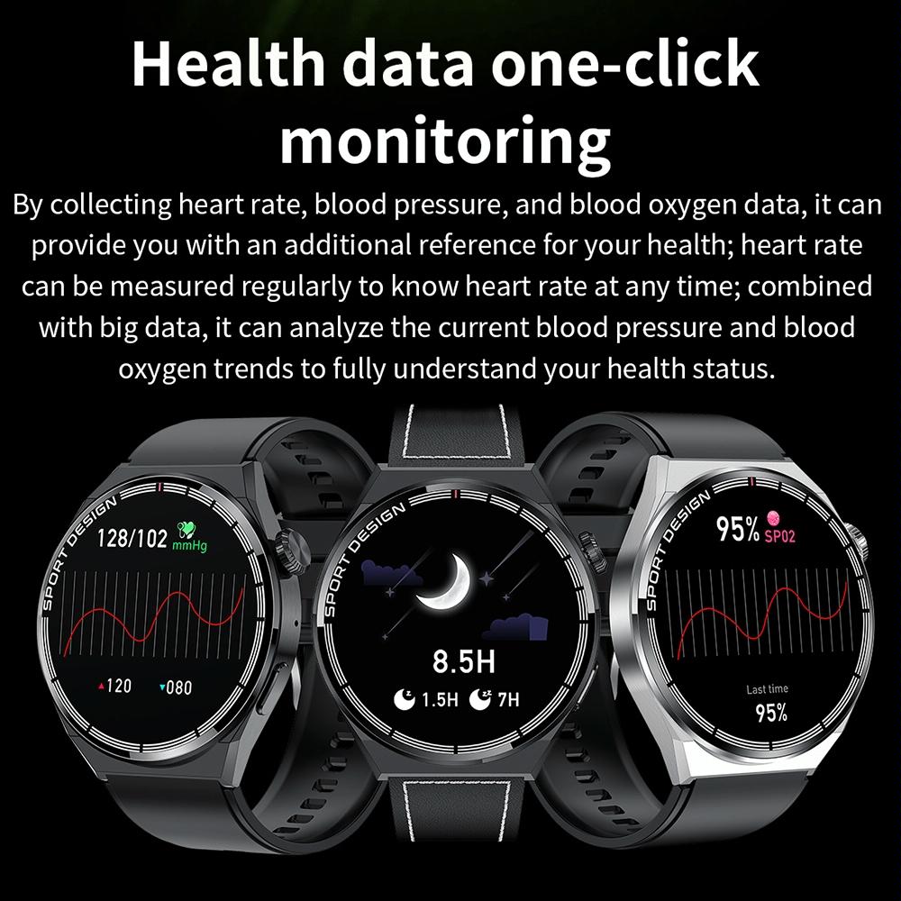 1.6 Inch Waterproof Smart Watch With Bluetooth Call & Nfc - Black