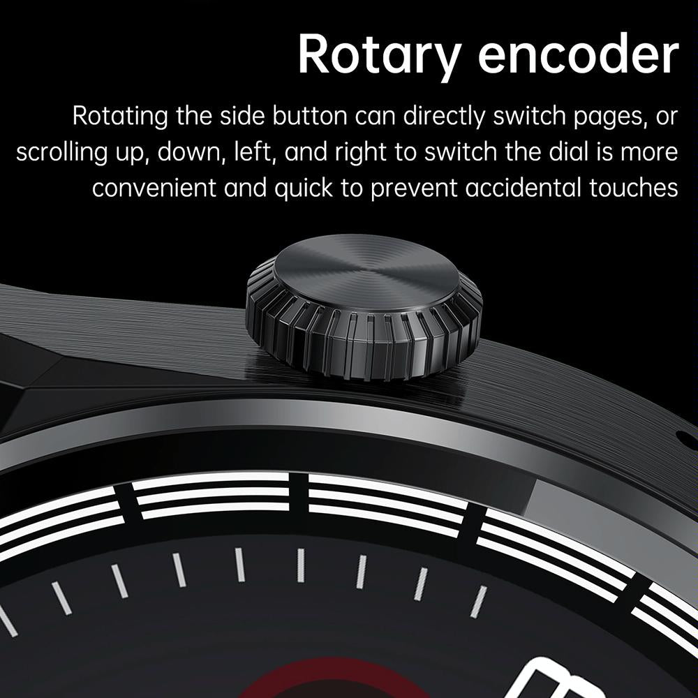 1.6 Inch Waterproof Smart Watch With Bluetooth Call & Nfc - Black